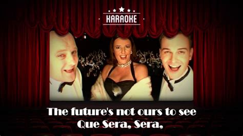 Que Sera Sera karaoke track downloads & CDG by Hermes 